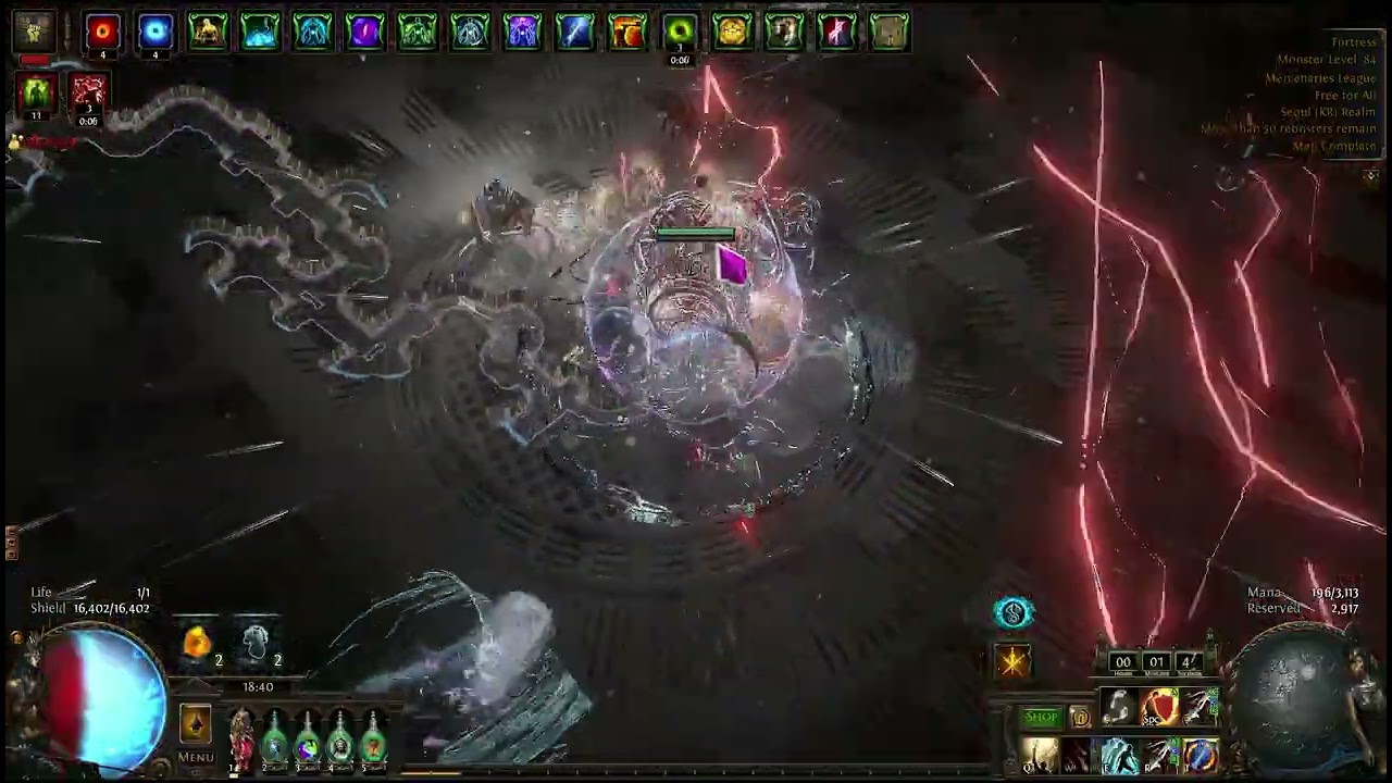 [3.26] Poe Inquisitor blazing slavo CoC 17T Fotress 인퀴 맹포 coc 17T 요새