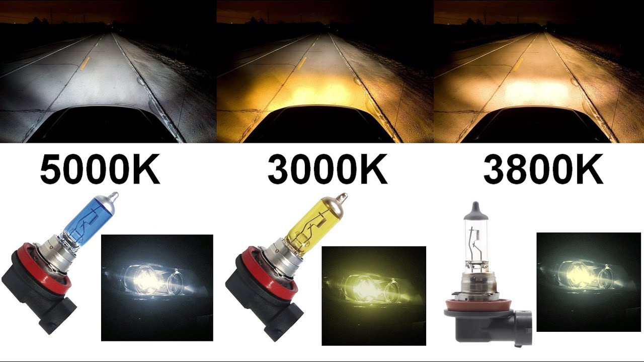 Head Fog Light Bulb Plug Play Replacement 3000K Yellow 3800K Yellowish 5000K White