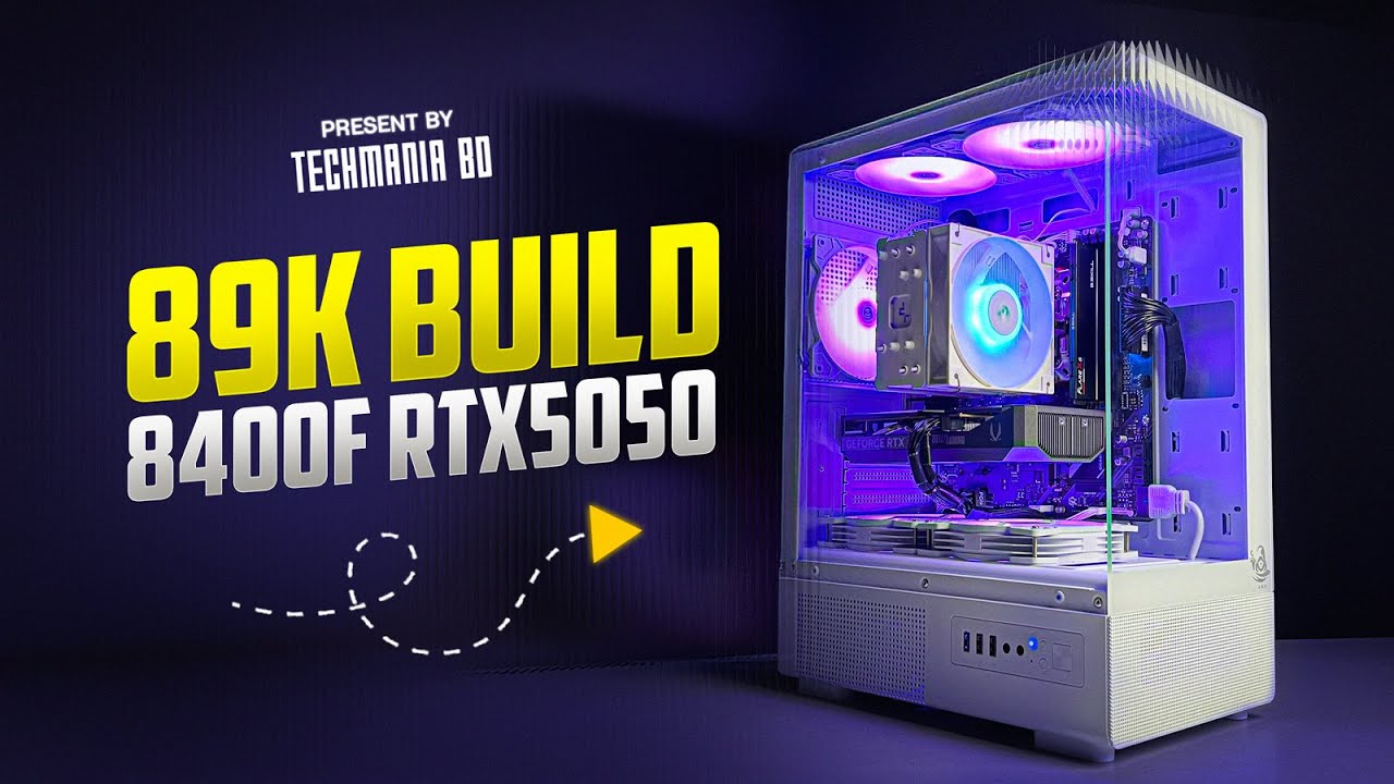 89K Budget Build AMD Ryzen 5 8400f Featuring Nvdia RTX 5050 GAMING PC BUILD