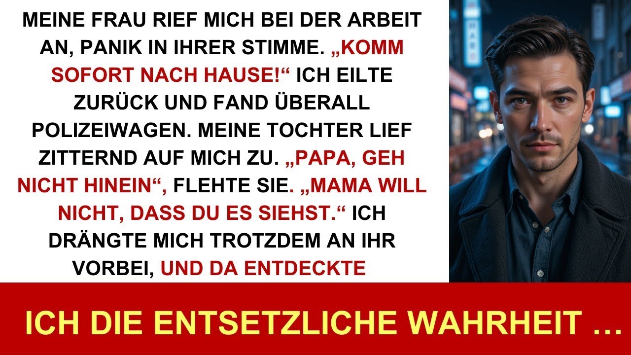 Meine Frau Rief Panisch Im Büro an   Komm Sofort Nach Hause!  Was Ich Dort Sah, Erschütterte Mich