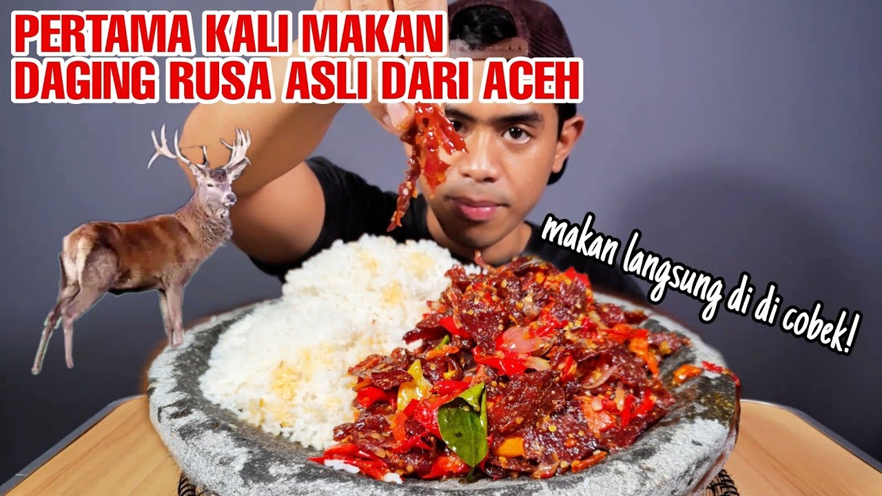 MUKBANG DAGING RUSA SAMBEL ULEK COBEK!