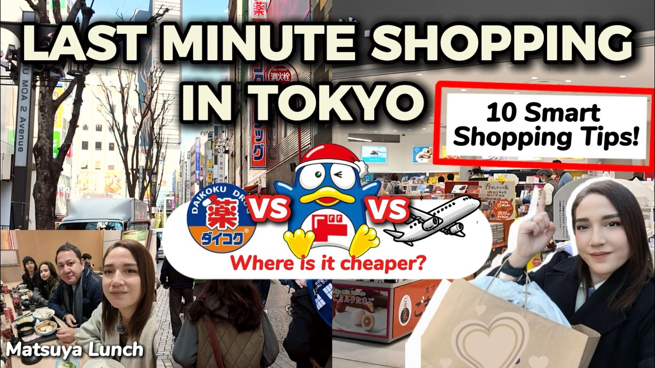 Last Minute Shopping in Tokyo 🇯🇵 | Donki vs Drugstore vs Airport Prices | Where is it cheaper?