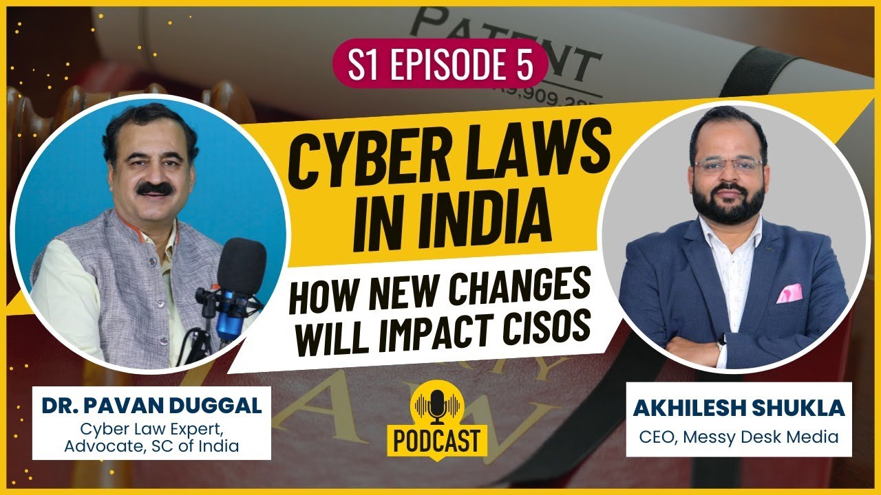 Cyber Laws in India: Evolution & Future | Dr. Pavan Duggal with Akhilesh Shukla in 'In Conversation'