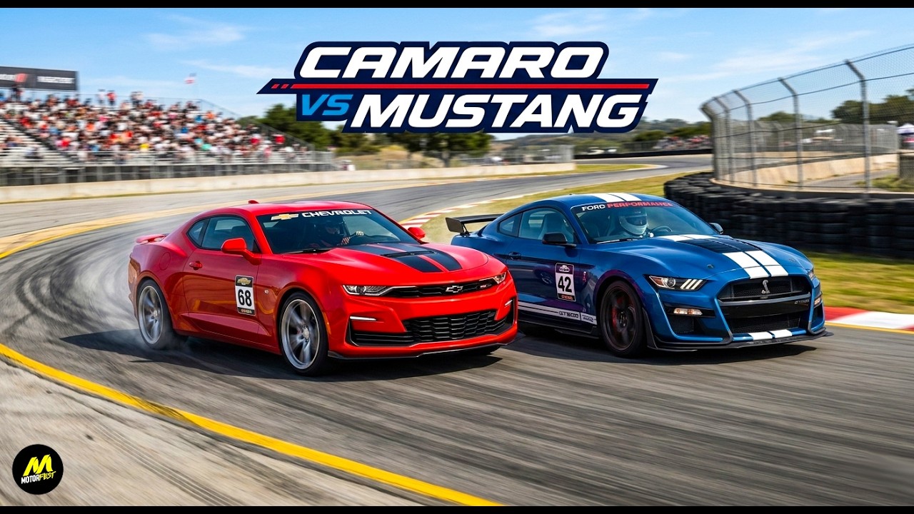 CAMARO VS MASTANG DRAG RACE