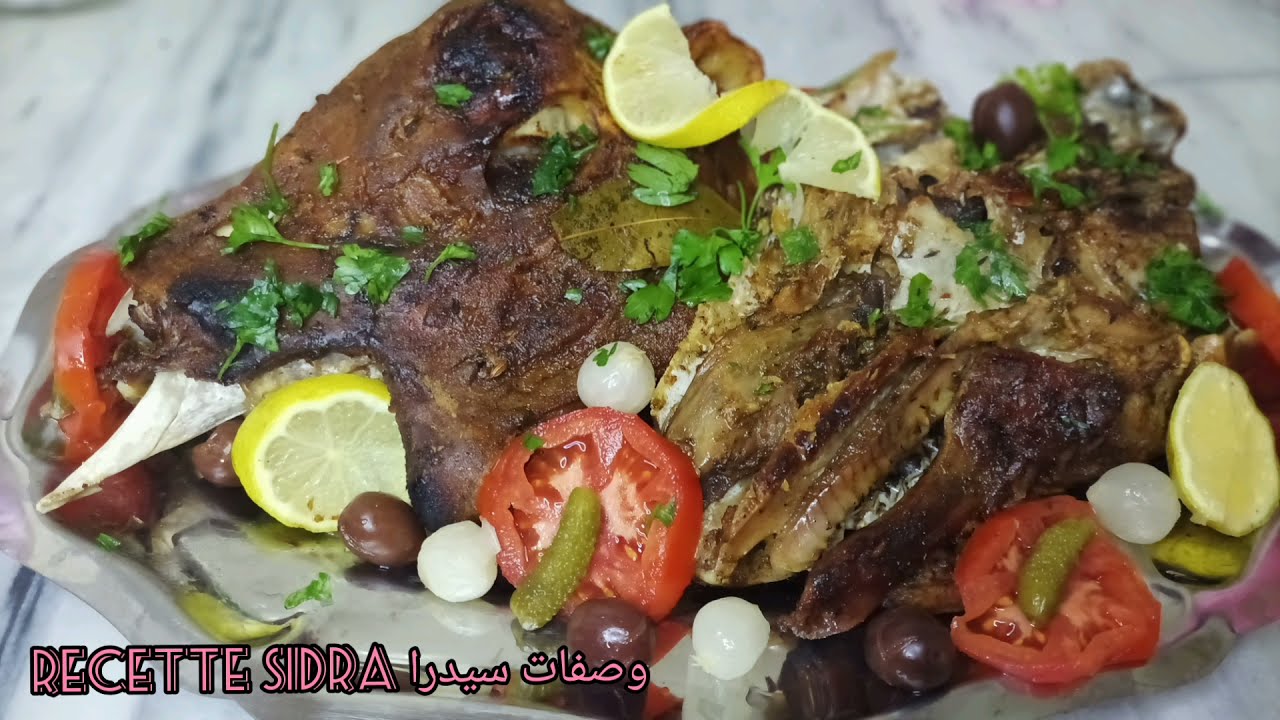 بوزلوف محمر في الفرن 😍 برق عينو على طريقة المطاعم بزاف بنين 😋