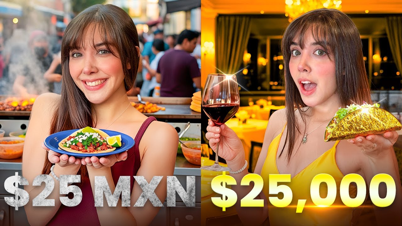TACOS DE $25 VS $25,000 | ¿VALE LA PENA?