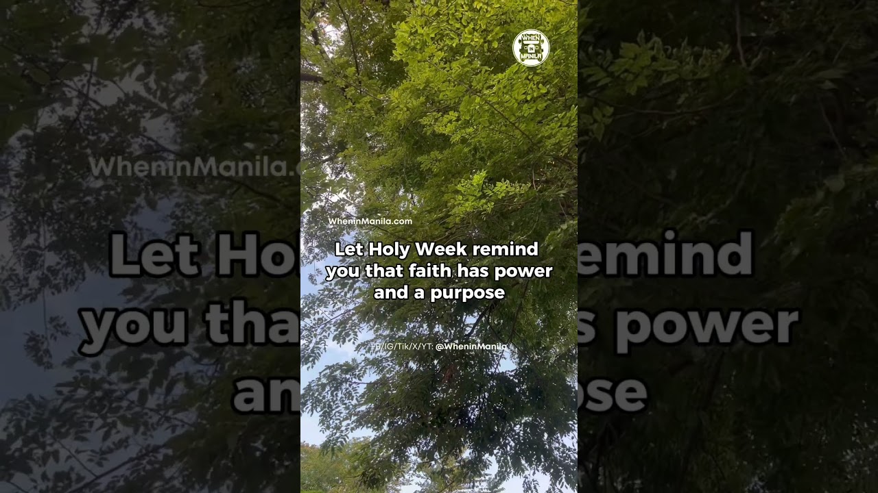 Holy Week reflection about faith