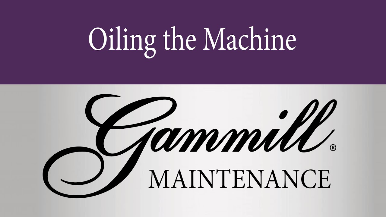 Oiling the machine