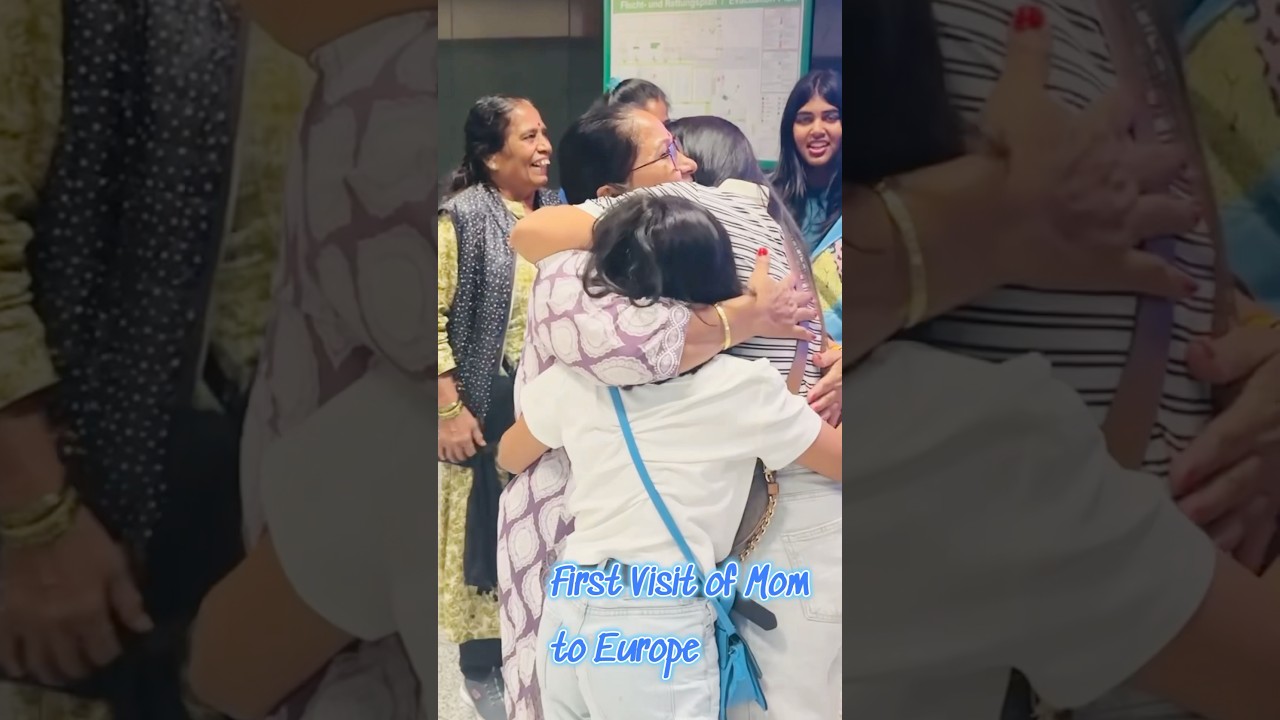 My mother visiting to Europe first time | A proud and emotional moment of my life #mother #europe