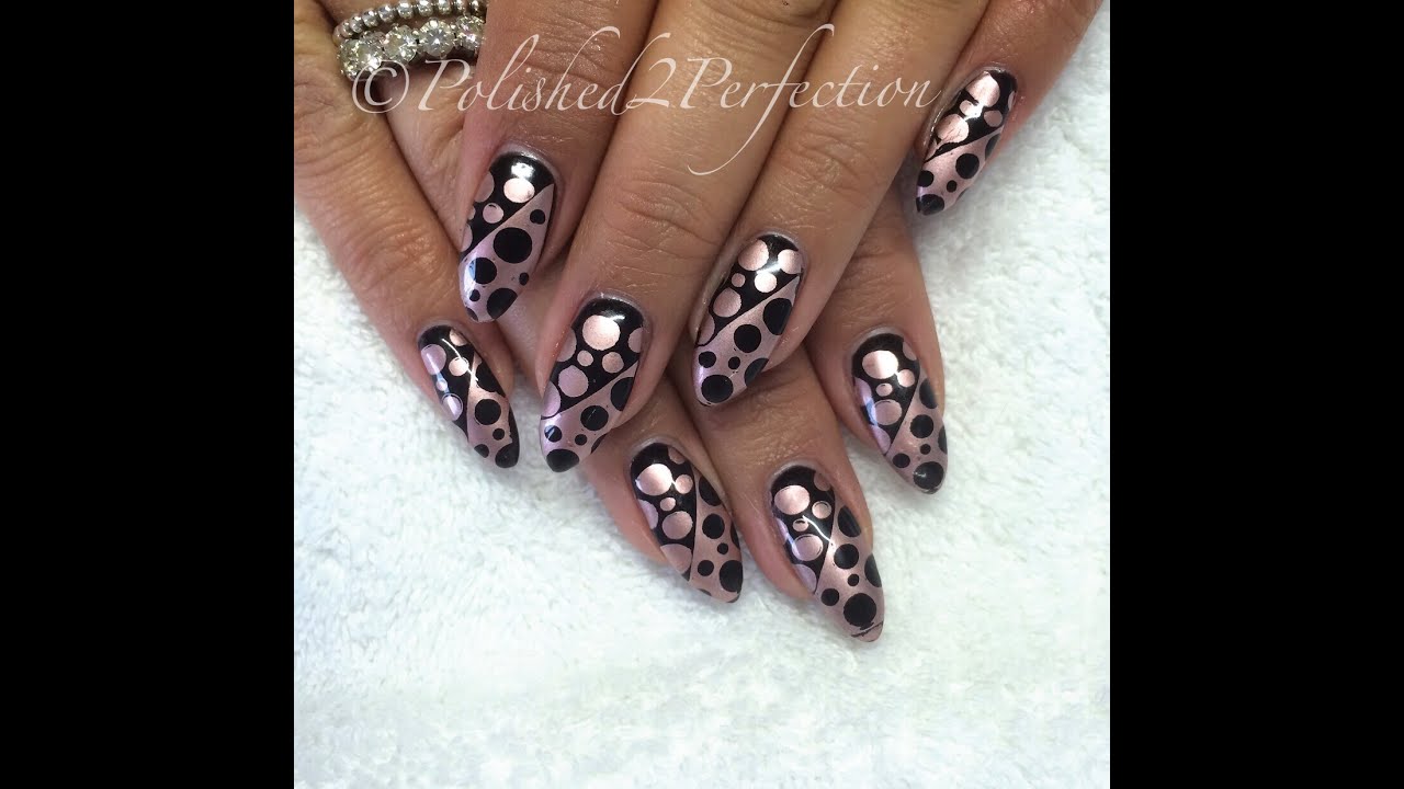 Stamping Fun Friday! Rose Gold Dotticure | MoYou London | Models Own chrome