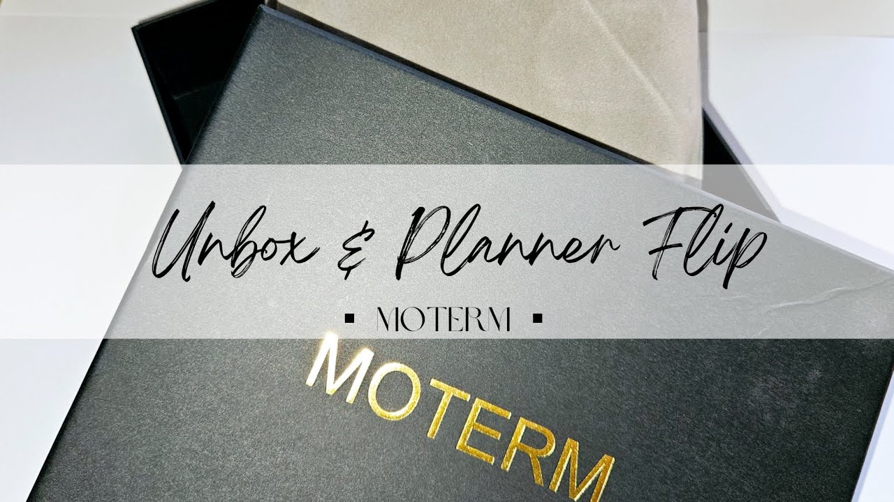 Unbox & Planner Setup | Moterm | Personal Planner