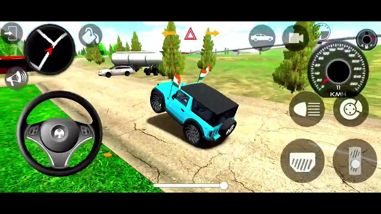 Modified Mahindra thar 😈Indian game 😈stunts video 😈gadi wala game 😈gaming video 