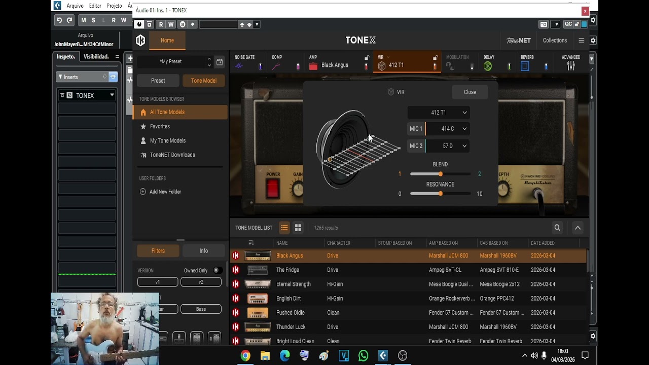 gilneyparson IK Multimedia TONEX  john mayer slow dancing in a burning room