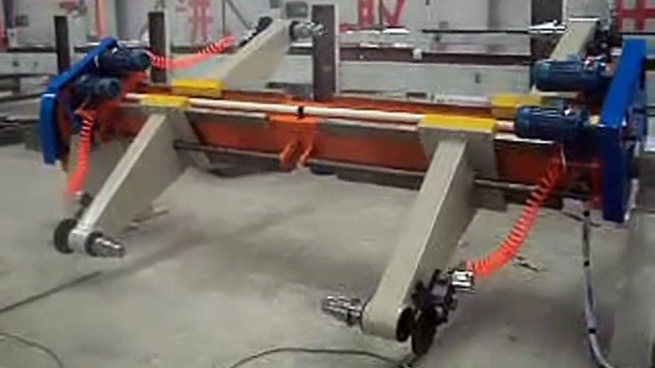 Electrical Shaftless Mill Roll Stand Machine For Corrugated Paperboard Production Line