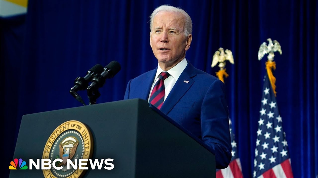 Watch: Biden deliver remarks during visit to southern border | NBC News