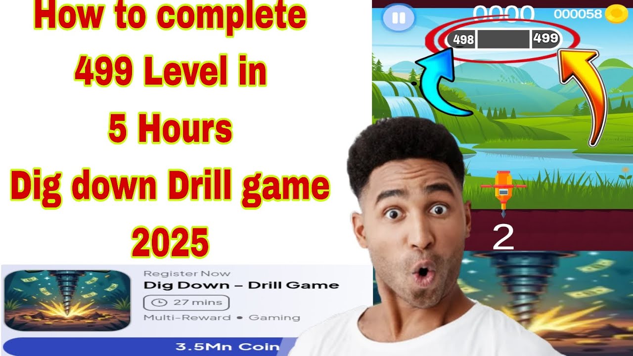Как пройти 499 уровень игры Dig down Drill 2025