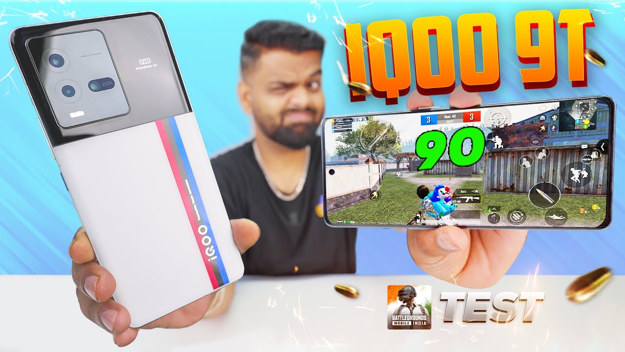 iQOO 9T - 90 FPS PUBG Test with FPS! 🔥 Heating & Battery Drain 🤐 Snapdragon 8+ Gen 1 🔥