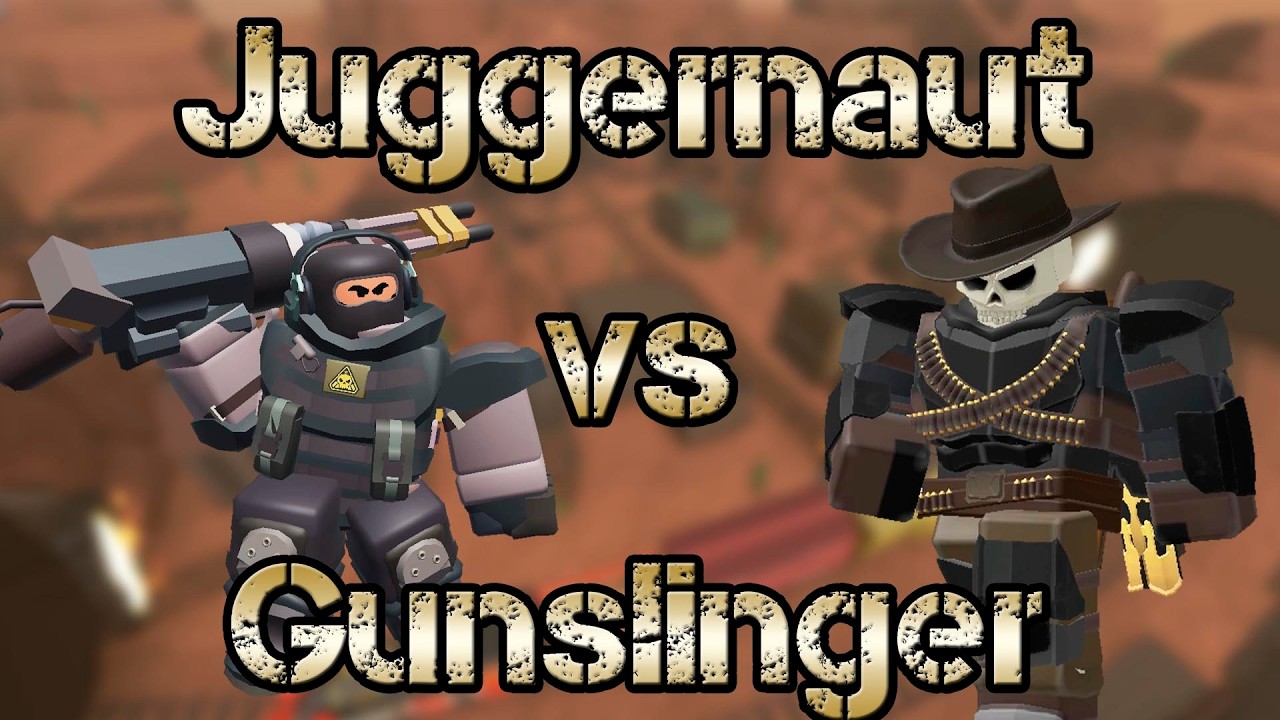 Juggernaut vs Gunslinger | Roblox TDS