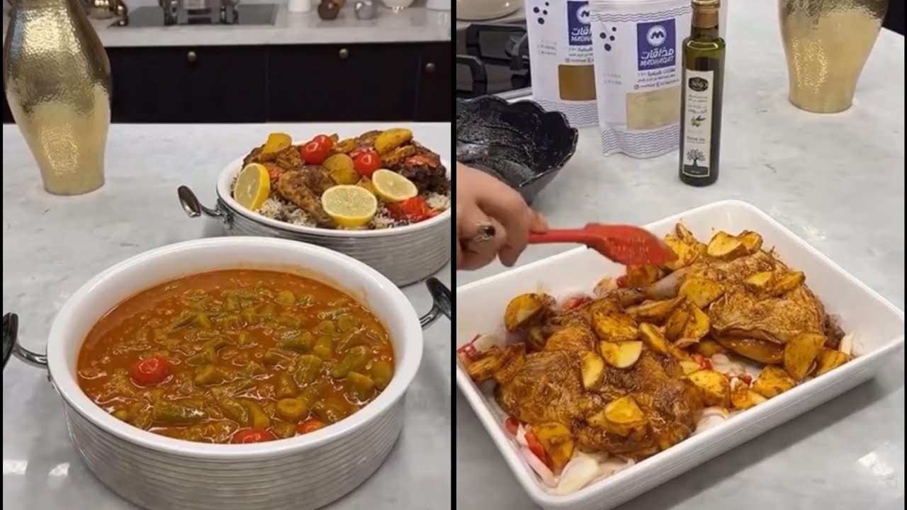 صينية دجاج خورااافية 😩من ايدين أمي 😋👍 | أسماء الحبيب