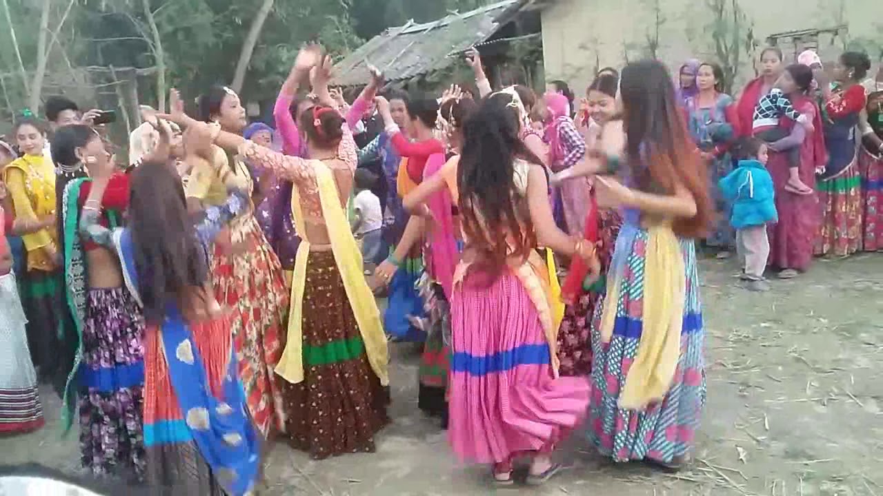 tharu wedding videos bend baja part_3 (bardiya nepal)
