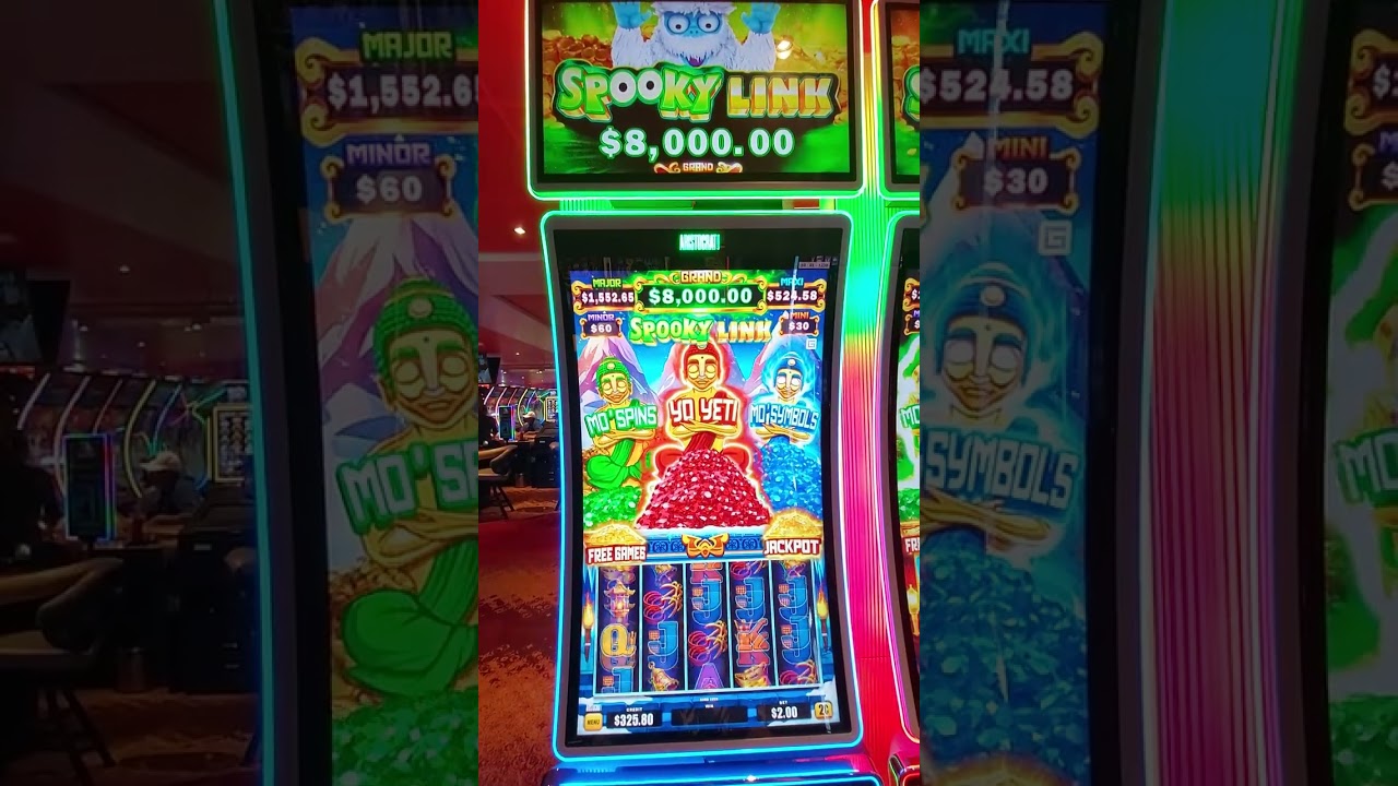 YoYety Spooky Link slot  we won a Mo'Spins BONUS!!!👍👍👍👍👍