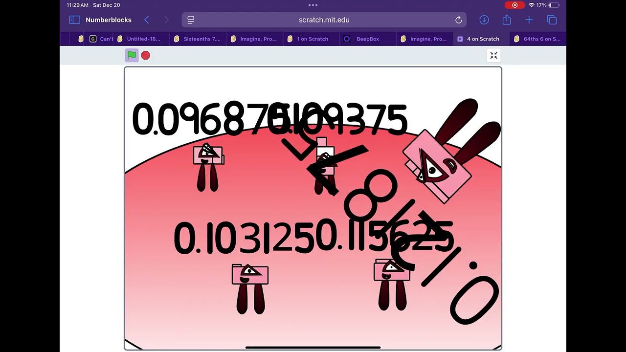 Numberblocks band 320ths 2