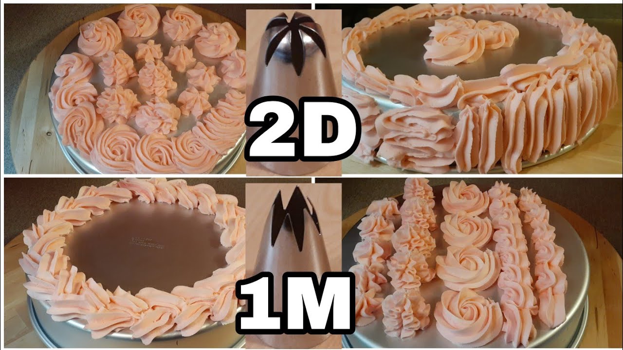 BORDES SENCILLOS con LA DUYA 1M y 2D🎂Duyas básicas