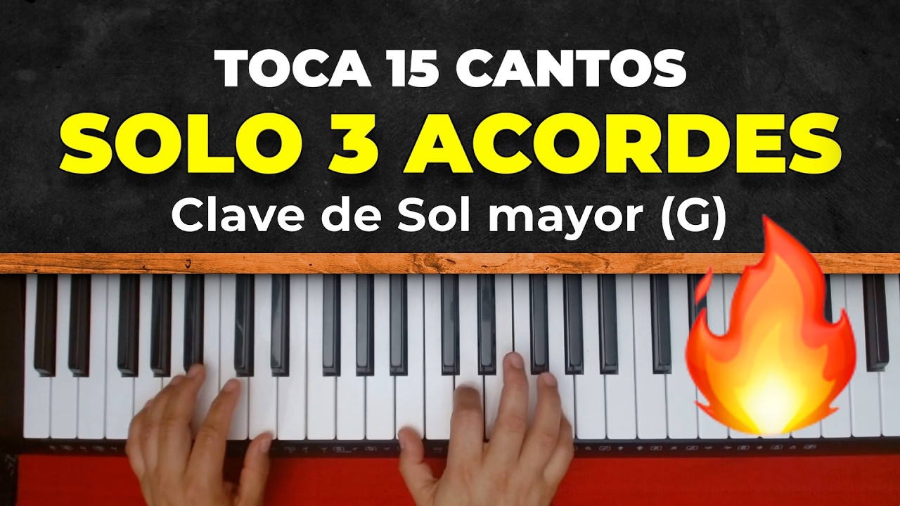 15 coros con 3 acordes en piano facil