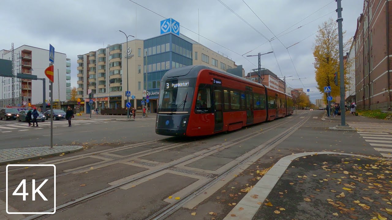 【4K】 Virtual Walk from Tampere-talo to Tammela