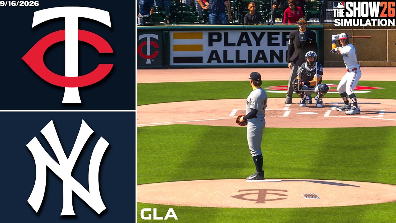 Yankees vs. Twins Simulation | 9/16/26 | MLB The Show 26 PS5 Gameplay