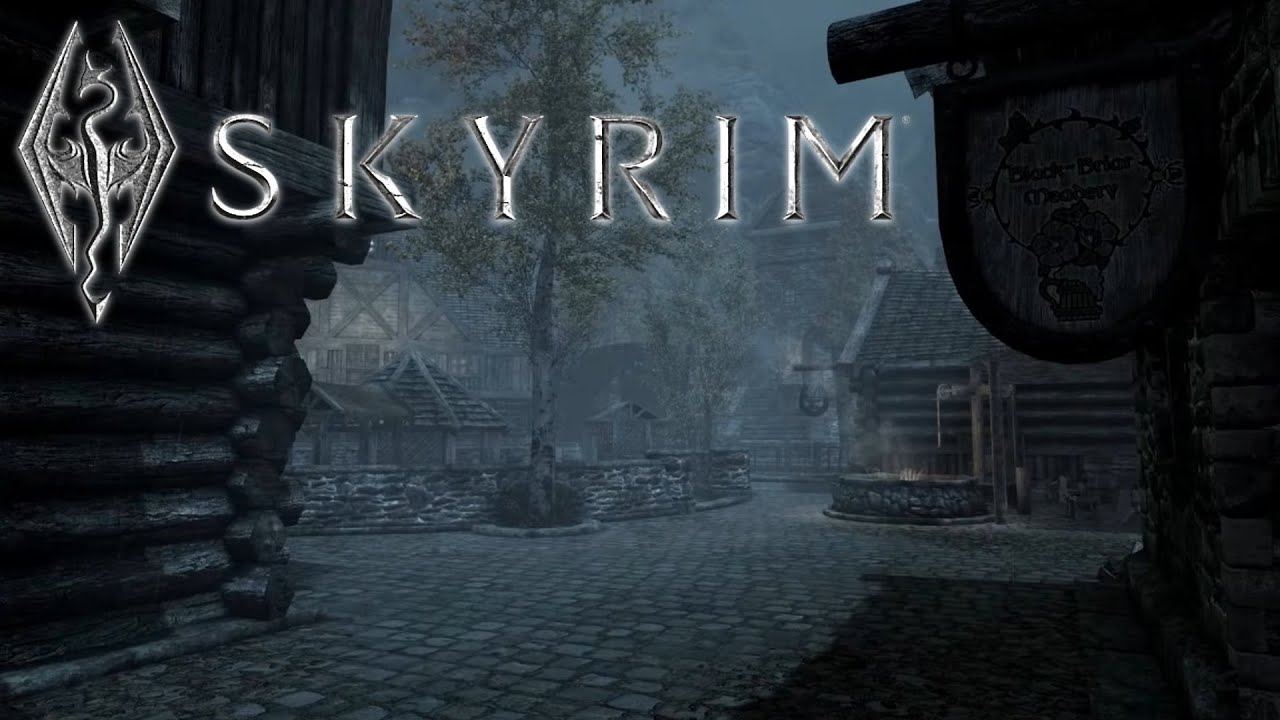 It's A Rainy Night in The City of Riften | Skyrim Music & Ambience