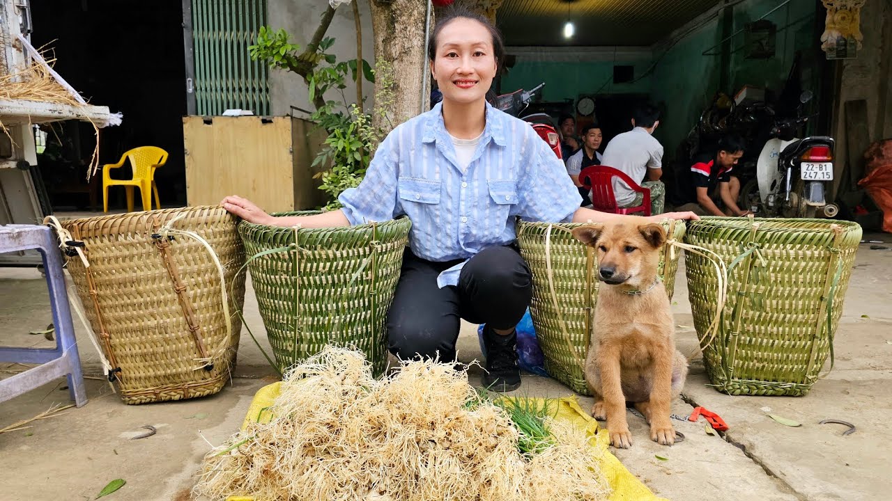 FULL VIDEO: How to make a bamboo pipe plow | Bamboo basket weaving process goes to market sell
