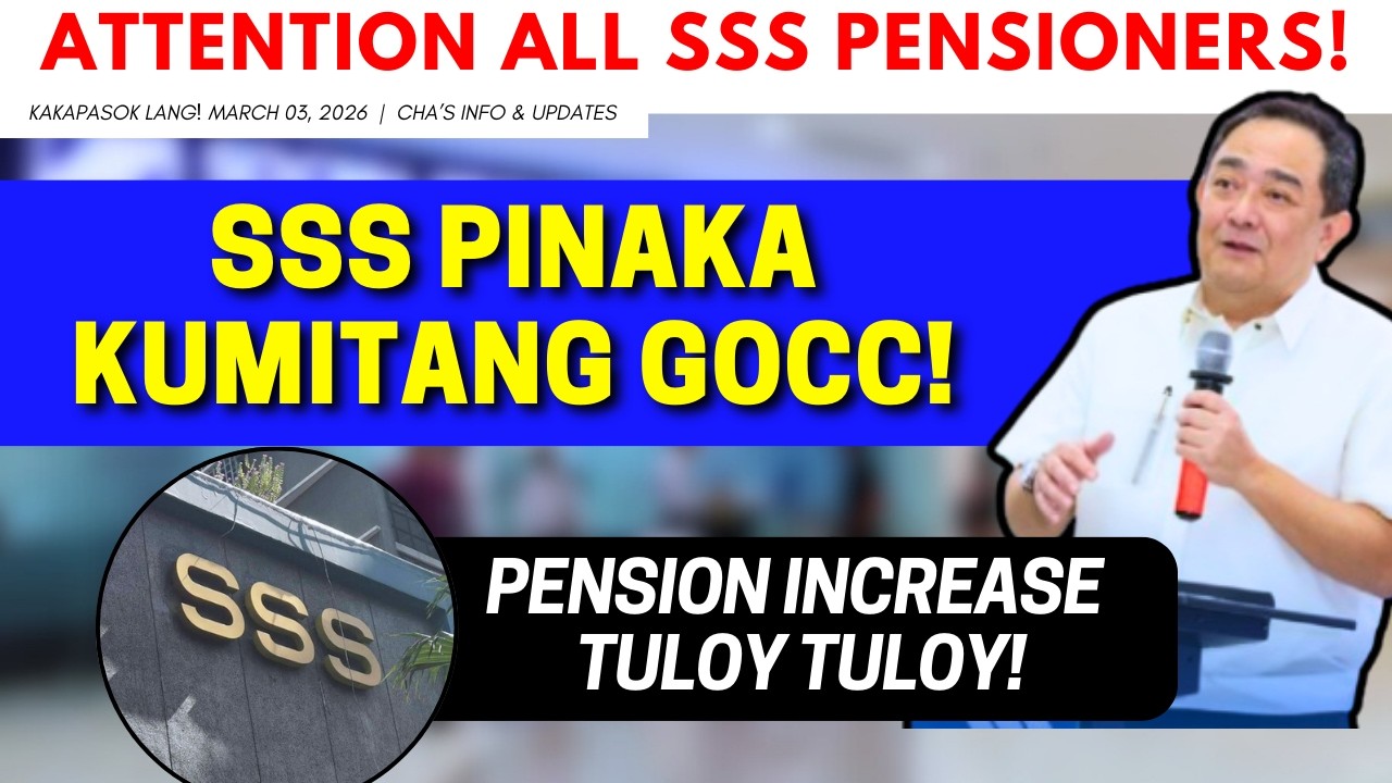 ✅ SSS PENSION INCREASE TULOY NA TULOY DAHIL SSS PINAKA KUMIKITANG GOCC SA BANSA! | #sss #pension