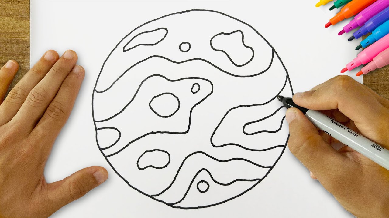 How to Draw Mars? Easy Mars Drawing Step by Step