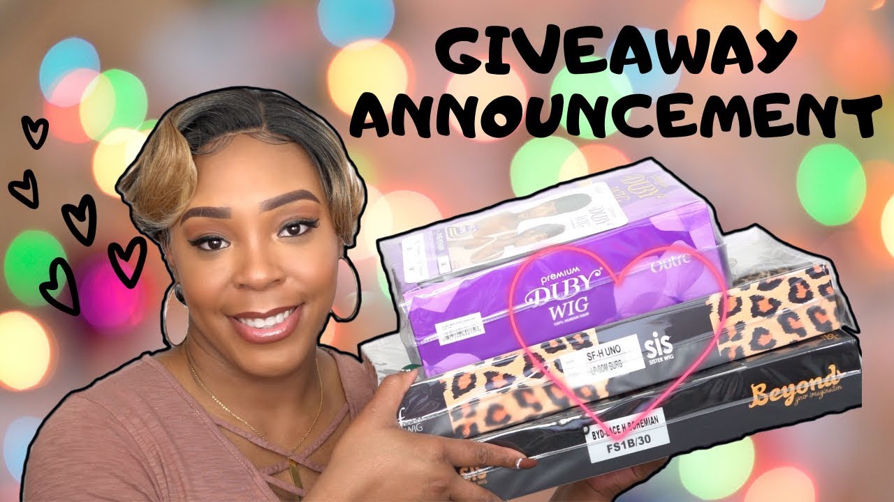 Giveaway Winners Announced 05/29 --/WIGTYPES.COM