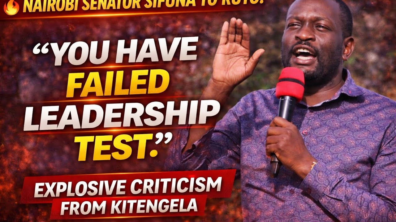 SIFUNA FIRES AT RUTO FROM KITENGELA! ODM RIFT DEEPENS AFTER EXPLOSIVE CHURCH SPEECH