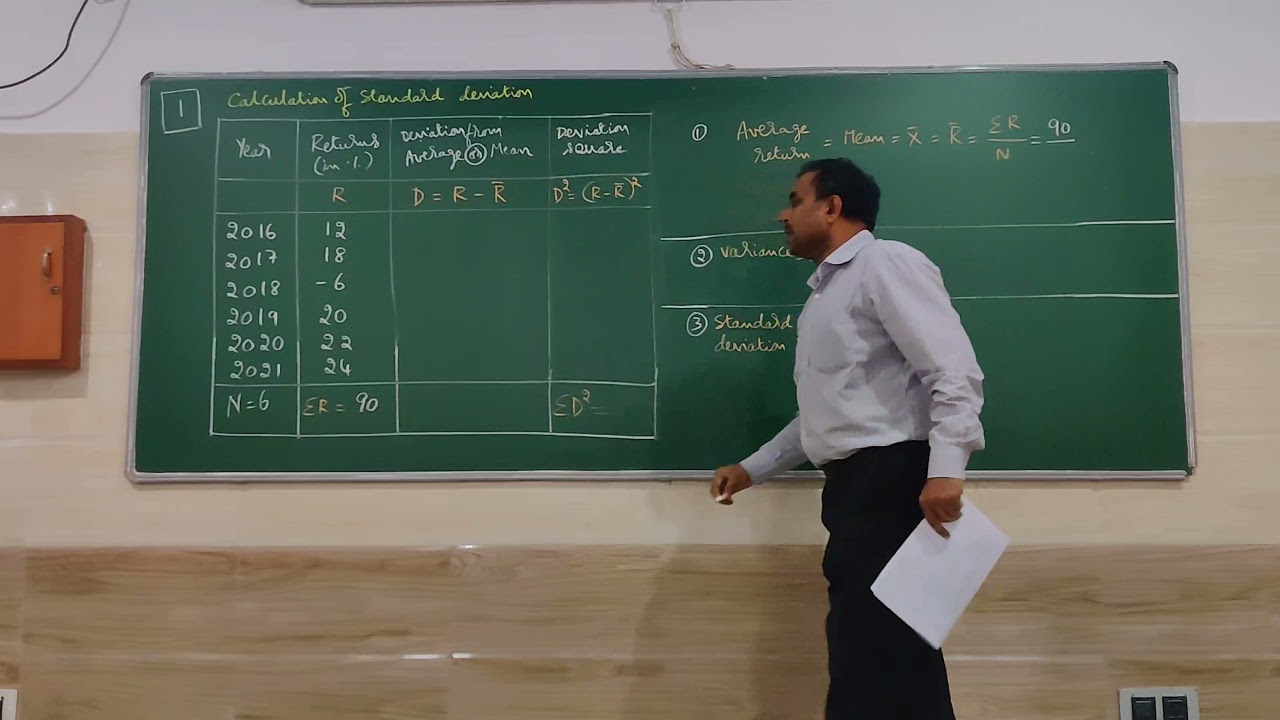 PROBLEMS ON RISK AND RETURN calculation No.1