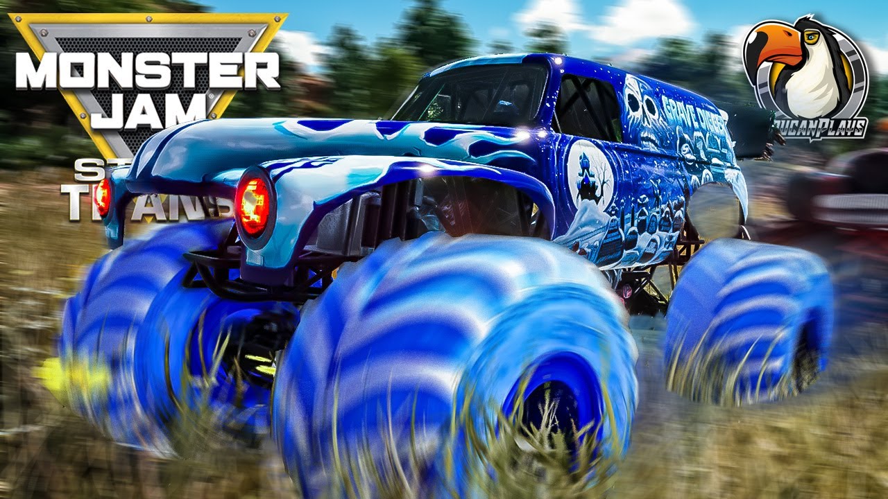 I Cool the Competition with Grave Digger Ice Monster Truck (Monster Jam Steel Titans)