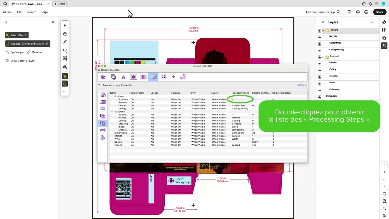 Points forts de PitStop 25.11 : Gestion des calques dans PitStop Pro
