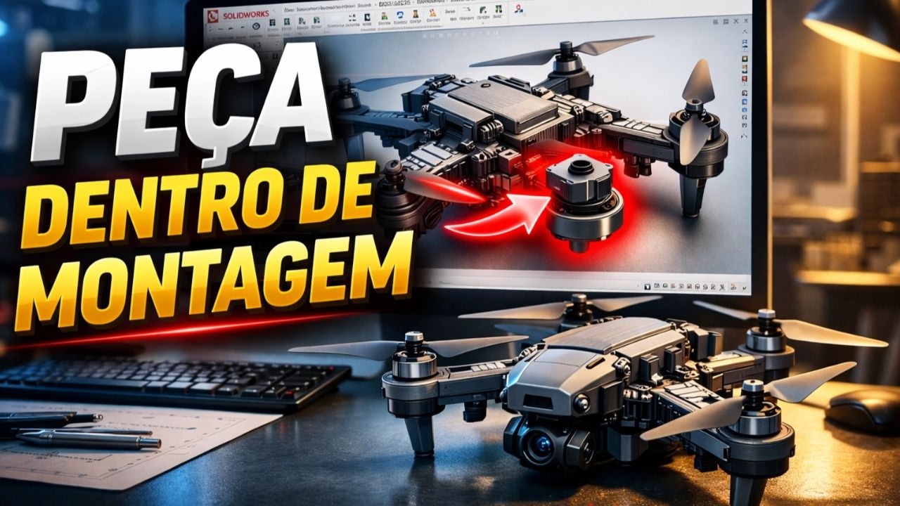 Como Criar Peças Dentro de uma Montagem no SolidWorks - Passo a Passo Completo