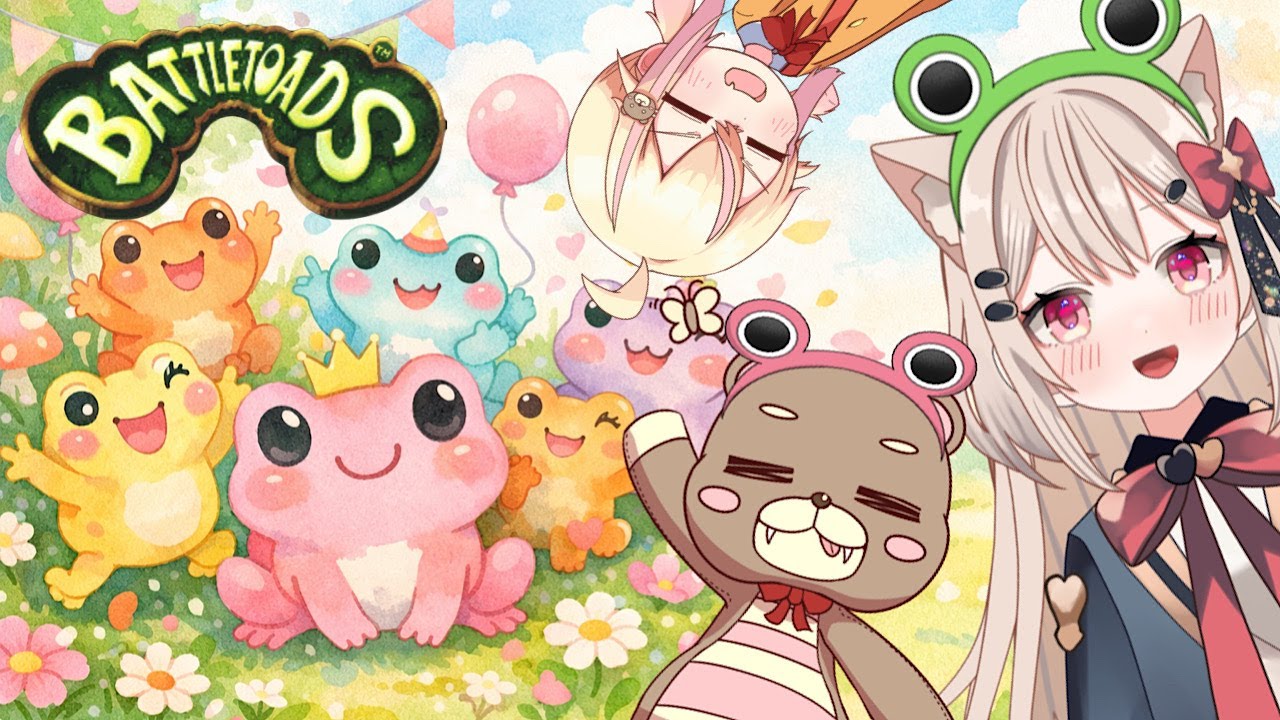 【レトロゲーム】 鬼難易度バトルトードを協力でクリアする！【コラボ】