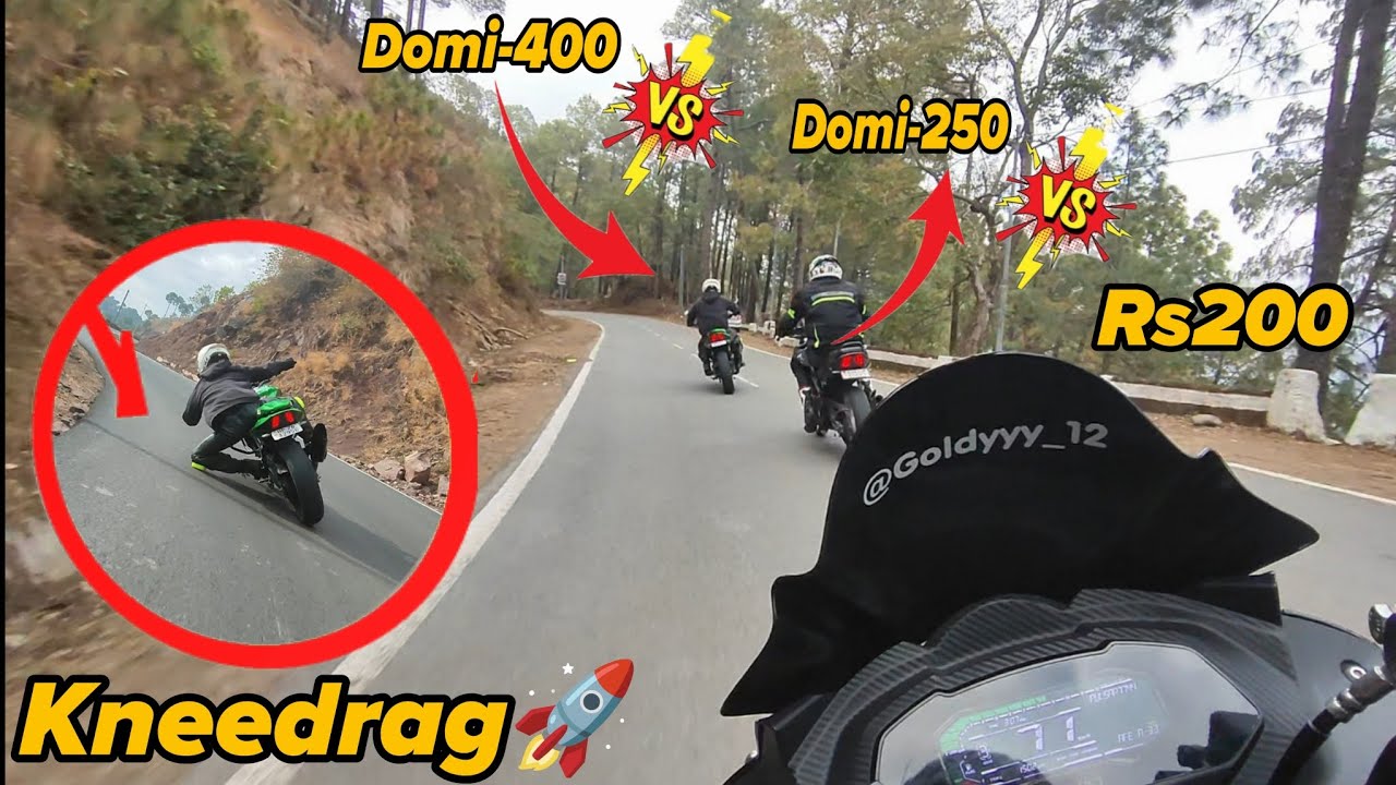 Part-2 Republic Day Crazy Ride🔥|| Kneedrags on Dominar🚀||Crazy Dominar Rider😲#riders#vlog #rs200 