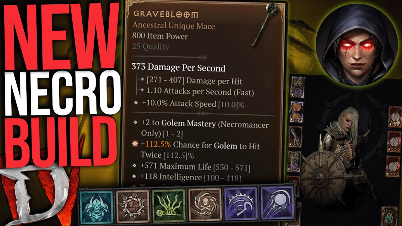 Diablo 4 - Golem Necro: СИЛЬНАЯ И ПРОСТАЯ НОВАЯ СБОРКА S11