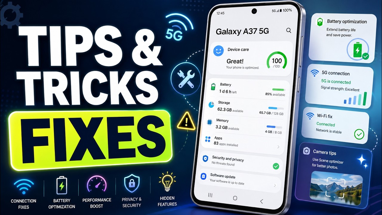 Samsung Galaxy A37 5G &ndash; Tips, Tricks & Fixes