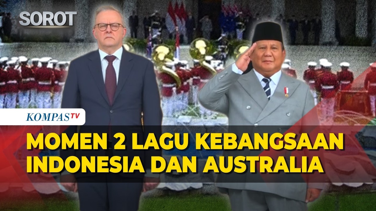Momen 2 Lagu Kebangsaan Australia dan Indonesia Berkumandang di Istana Merdeka