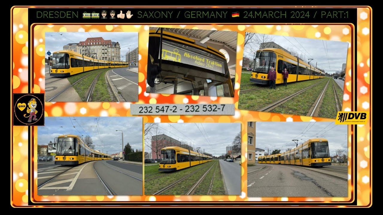 Dresdner Tram-Traktionsfahrt (NGT6DD 2547 & 2532) mit den Straßenbahnfahrern Eric & Steffen / Teil:1