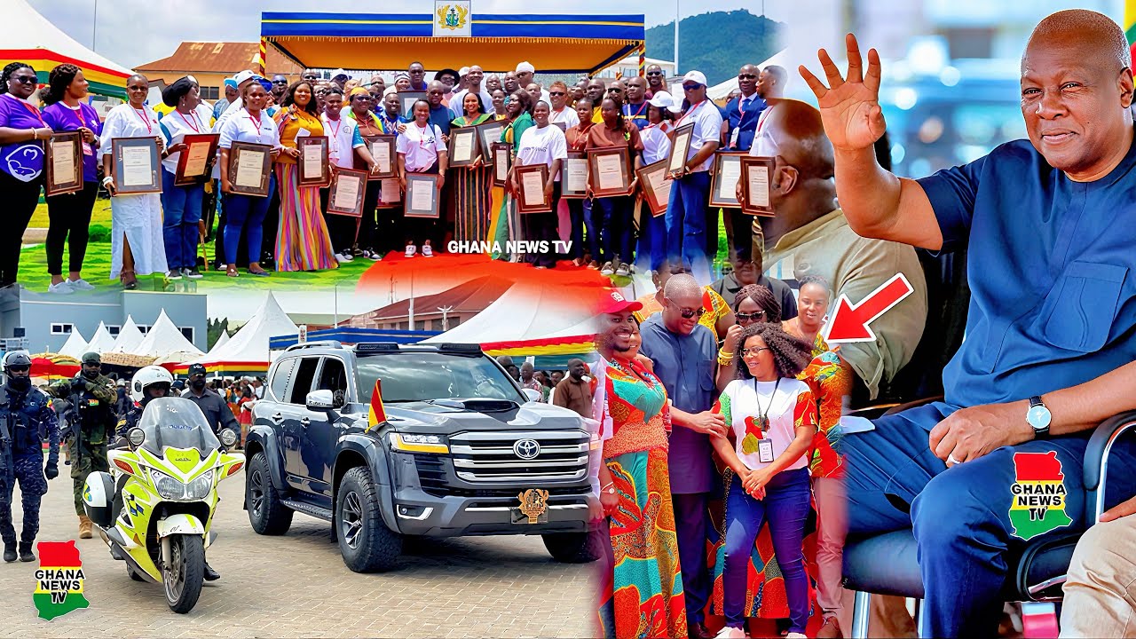 Pres Mahama Joins Ghana Workforce to Observe May Day and Award the Hardworking ones in Koforidua