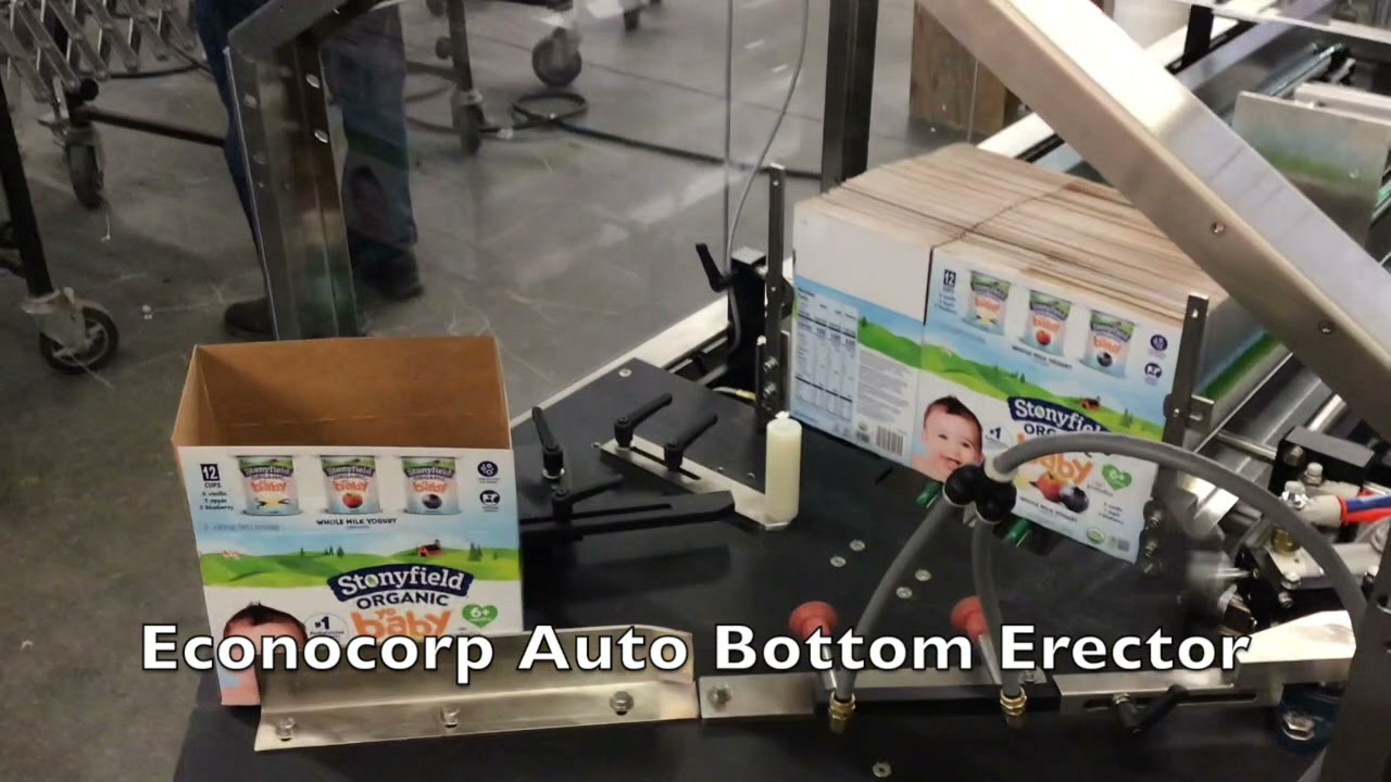 Econocorp Auto Bottom Erector (ABE) Machine