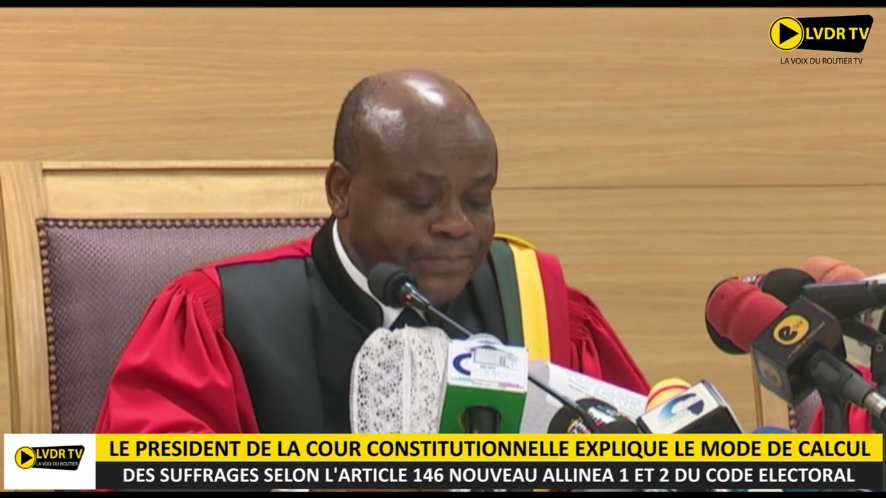 LA COUR CONSTITUTIONNELLE EXPLIQUE LE MODE DE CALCUL DES SUFFRAGES