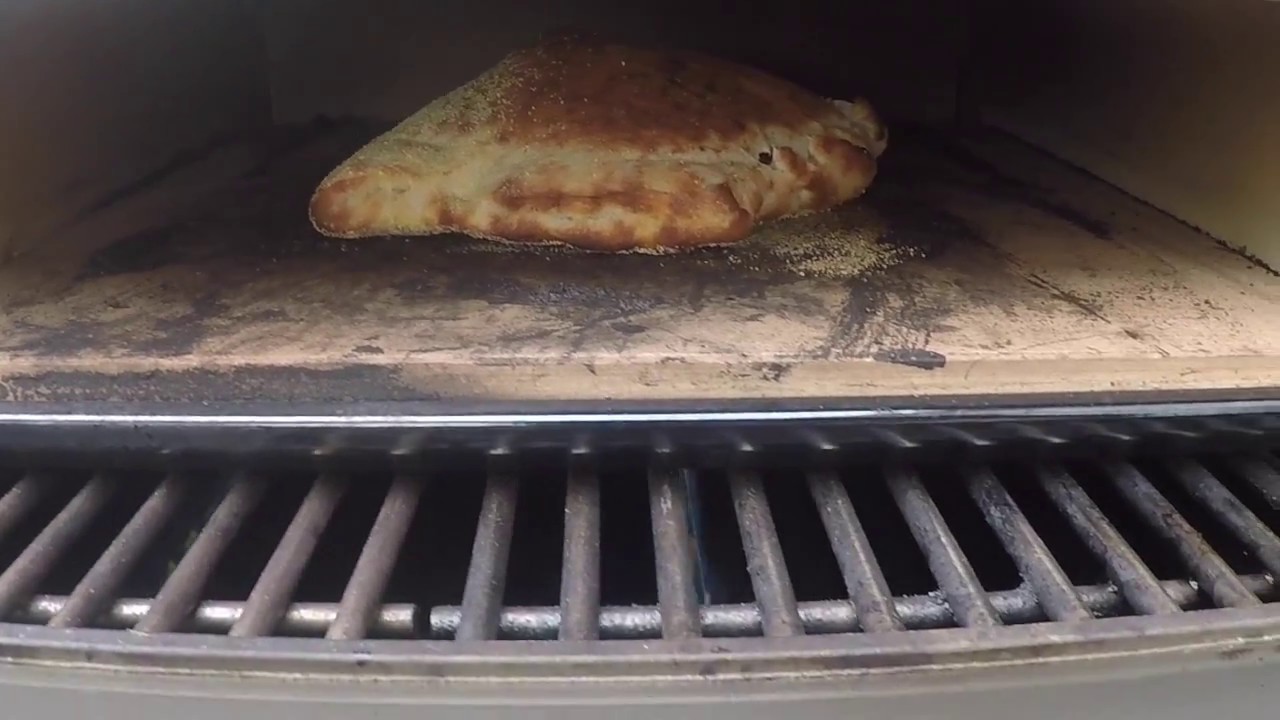 Barbecue Chicken Calzone on the Bakerstone pizza oven! Using Pillsbury pizza dough! Dinner made Easy